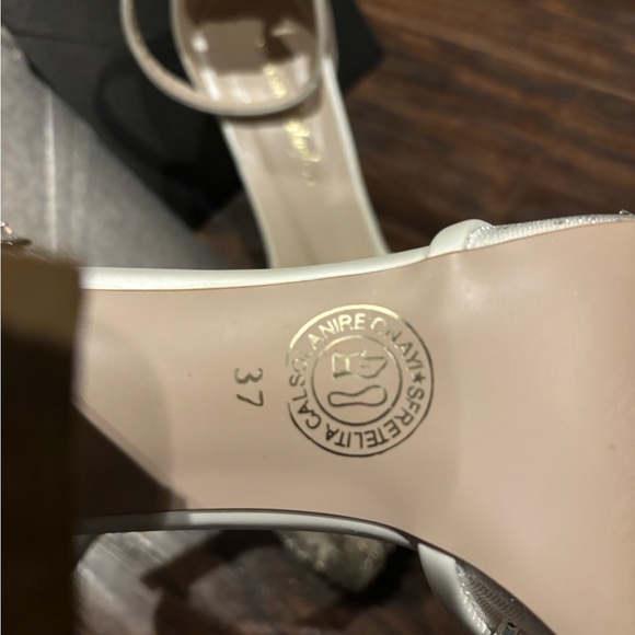 Bridal heels. Hand made in turkey custom order size 37 euro, 7 US 3 inch heel - Picture 4 of 6